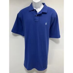 Polo Ralph Lauren Men's Classic-Fit Mesh Polo Shirt Blue. XXL
